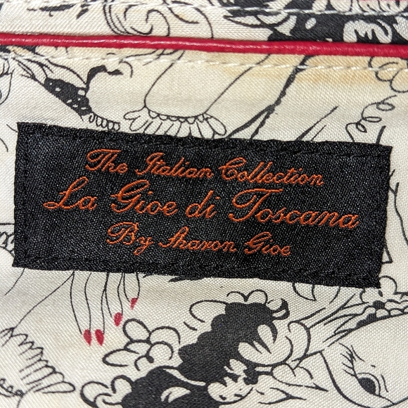 La Gioe Toscana the Italian Collection red leather shoulder bag. - Picture 10 of 12